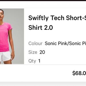 Swiftly Tech Short-Sleeve Shirt 2.0 - Pink